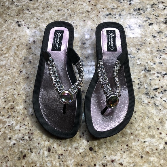 Grandco Rhinestone Sandals - Picture 2 of 5